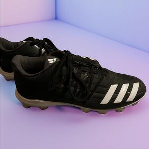 Adidas Men's Black and Silver Athletic Shoes